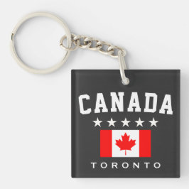 Kanada-Flagge Fünf Sterne Toronto Schlüsselanhänger