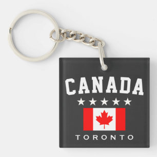 Kanada-Flagge Fünf Sterne Toronto Schlüsselanhänger