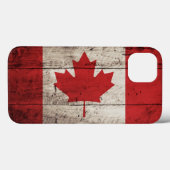 Kanada-Flagge für altholzgetreide Case-Mate iPhone Hülle (Rückseite (Horizontal))