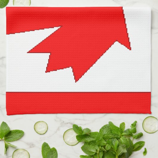 Kanada-Flagge Geschirrtuch (Gefaltet)