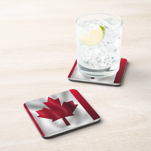 Kanada-Flagge Getränkeuntersetzer (Rechte Seite)