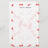 Kanada-Flagge in mehreren farbigen Ebenen anforder Briefpapier (Vorne/Hinten)