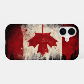 Kanada-Flagge iPhone 16 Hülle (Rückseite (Horizontal))
