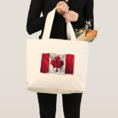 Kanada-Flagge Jumbo Stoffbeutel (Vorderseite (Produkt))