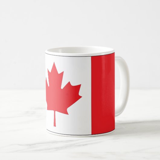 Kanada-Flagge Kaffeetasse (VorderseiteRechts)