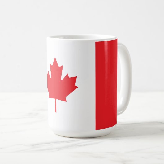 Kanada-Flagge Kaffeetasse (VorderseiteRechts)