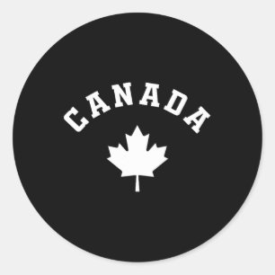 Kanada-Flagge Kanadischer Urlaub Angeln Wandern Sk Runder Aufkleber