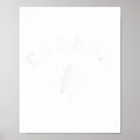 Kanada Flagge Kanadisches Urlaubsfischen Wanderski Poster (Vorne)