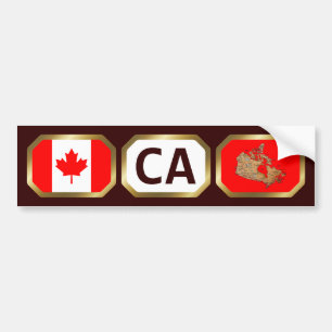 Kanada-Flagge-Karte-Code-Aufkleber Autoaufkleber