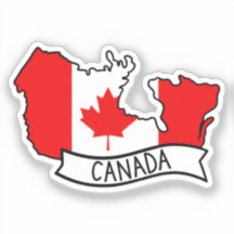 Kanada-Flagge Karte Patriotischer kanadischer Stol