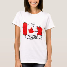 Kanada-Flagge Karte Patriotischer kanadischer Stol