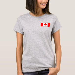 Kanada-Flagge + Karte T-Shirt