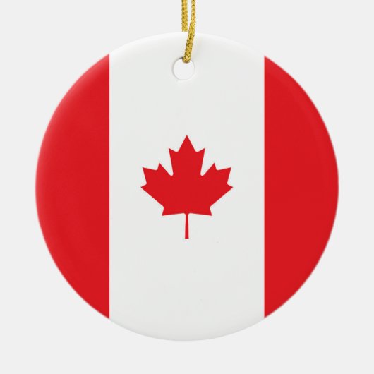 Kanada-Flagge Keramik Ornament (Vorne)