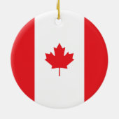 Kanada-Flagge Keramik Ornament (Hinten)