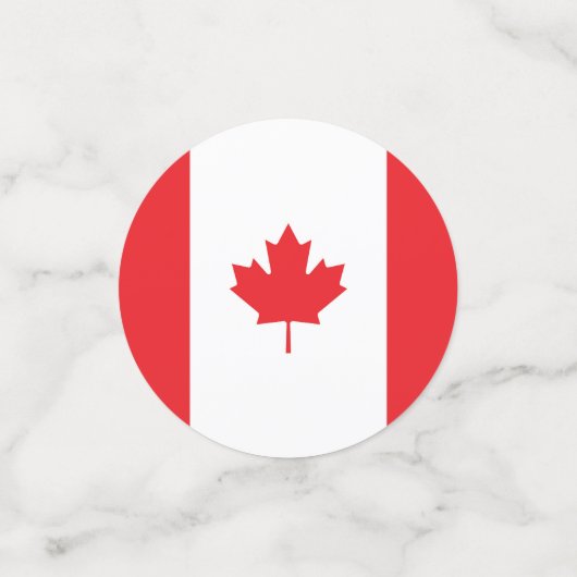 Kanada-Flagge Konfetti (Klein Vorderseite)