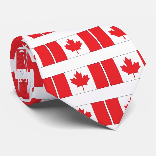 Kanada-Flagge Krawatte (Gerollt)