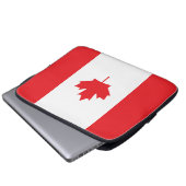Kanada-Flagge Laptopschutzhülle (Vorne Knopf)