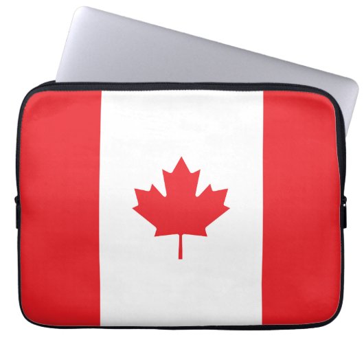 Kanada-Flagge Laptopschutzhülle (Vorderseite)