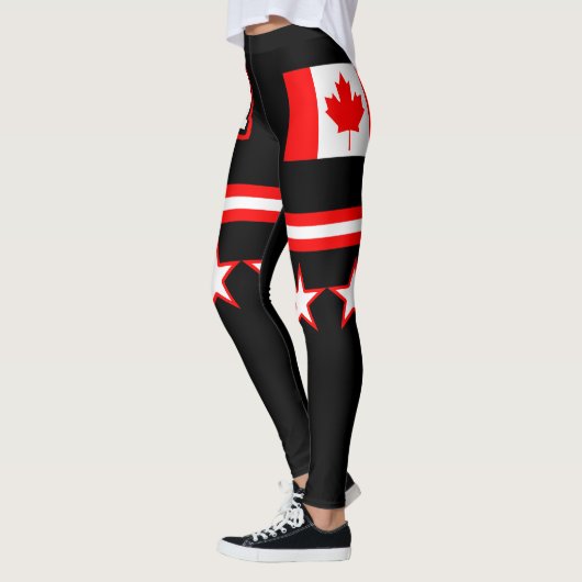 Kanada-Flagge Leggings (Links)