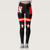 Kanada-Flagge Leggings (Vorderseite)