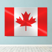 Kanada-Flagge Leinwanddruck (Insitu (Holzboden))