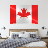 Kanada-Flagge Leinwanddruck (Insitu (Schlafzimmer))