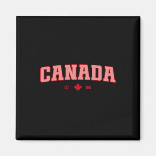 Kanada-Flagge Liebe Retro Kanada-Tag Ahornblatt Es Magnet