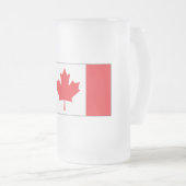 Kanada-Flagge Mattglas Bierglas (VorderseiteRechts)