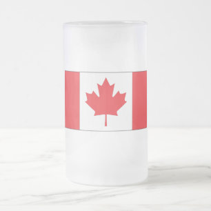 Kanada-Flagge Mattglas Bierglas