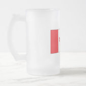 Kanada-Flagge Mattglas Bierglas (Links)
