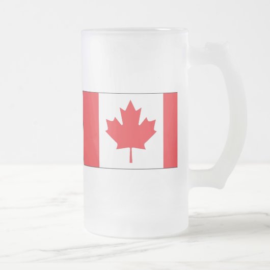 Kanada-Flagge Mattglas Bierglas (Rechts)