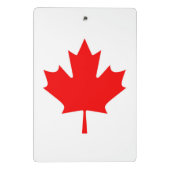 Kanada-Flagge Mini Klemmbrett (Rückseite)