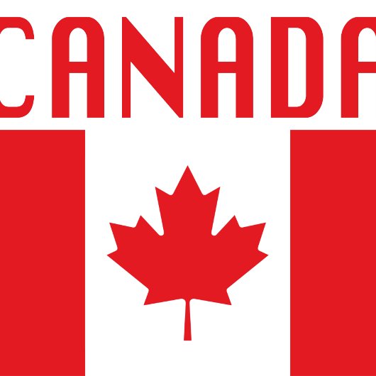 Kanada-Flagge mit kanadischem Text Tragetasche