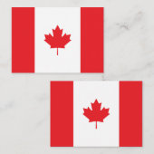 Kanada-Flagge Mitteilungskarte (Vorne/Hinten)