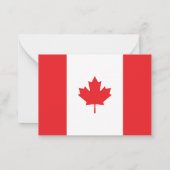 Kanada-Flagge Mitteilungskarte (Rückseite)