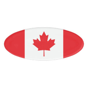 Kanada-Flagge Namenschild