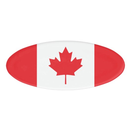 Kanada-Flagge Namenschild (Vorderseite)