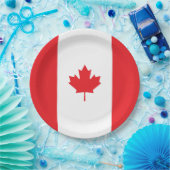 Kanada-Flagge Pappteller (Party)