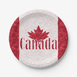 Kanada, Flagge Pappteller