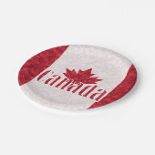 Kanada, Flagge Pappteller (Schrägansicht)