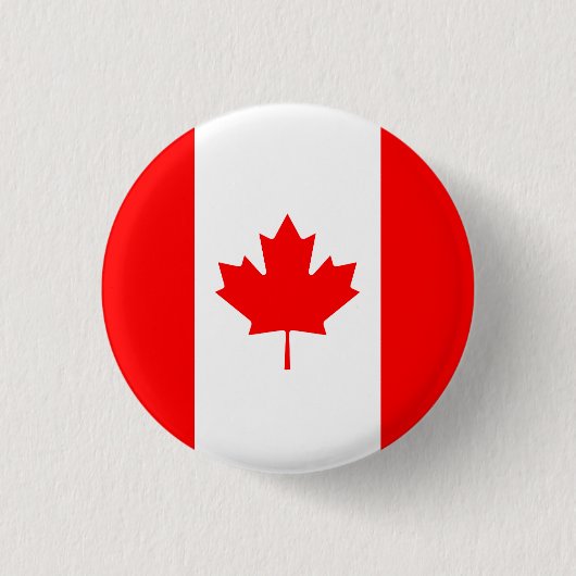 Kanada-Flagge patriotisch Button (Vorderseite)