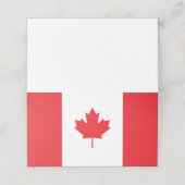Kanada-Flagge Platzkarte (Außenseite Aufgefaltet)
