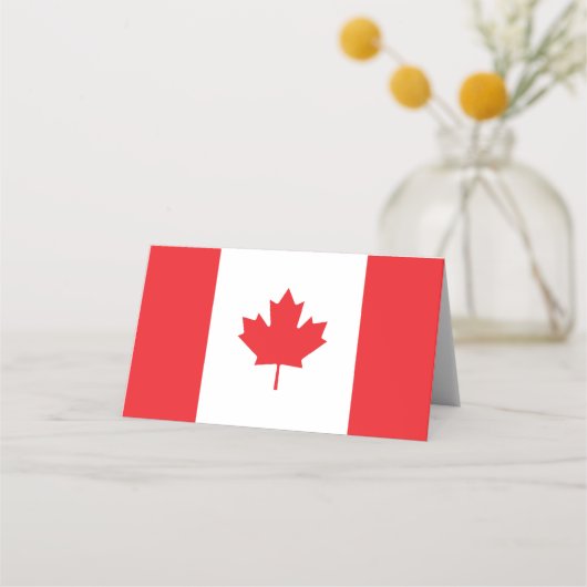 Kanada-Flagge Platzkarte (Vorderseite)