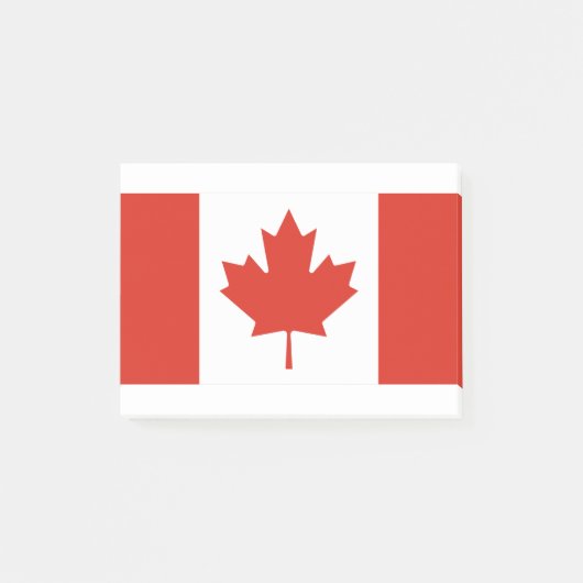 Kanada-Flagge Post-it Klebezettel (Vorderseite)