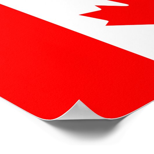 Kanada-Flagge Poster (Ecke)