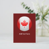 Kanada-Flagge Postkarte (Stehend Vorderseite)