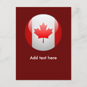 Kanada-Flagge Postkarte