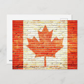 Kanada-Flagge Postkarte (Vorne/Hinten)