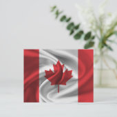 Kanada-Flagge Postkarte (Stehend Vorderseite)