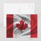 Kanada-Flagge Postkarte (Vorne/Hinten)